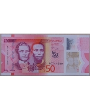 Ямайка 50 долларов 2022 60 лет Независимости UNC. Полимер. арт. 4174